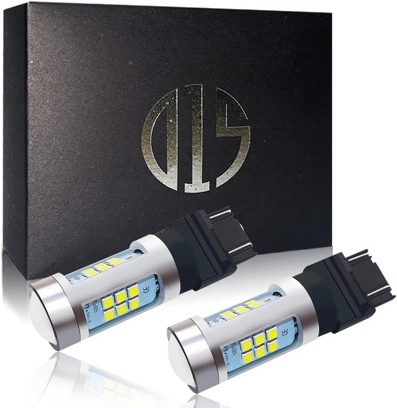 D15 Lighting WT21W 4527 LED Bulbs 6000K White Reverse Light Backup Lamp for 2021 2022 2023 2024 F150 F250 Bronco Maverick 3600LM High Power Error Free Plug&Play (Pack of 2 bulbs) - Image 1